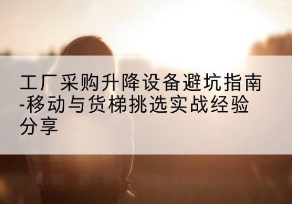 海盐移动式升降机怎么选-工厂采购升降设备避坑指南-移动与货梯挑选实战经验分享